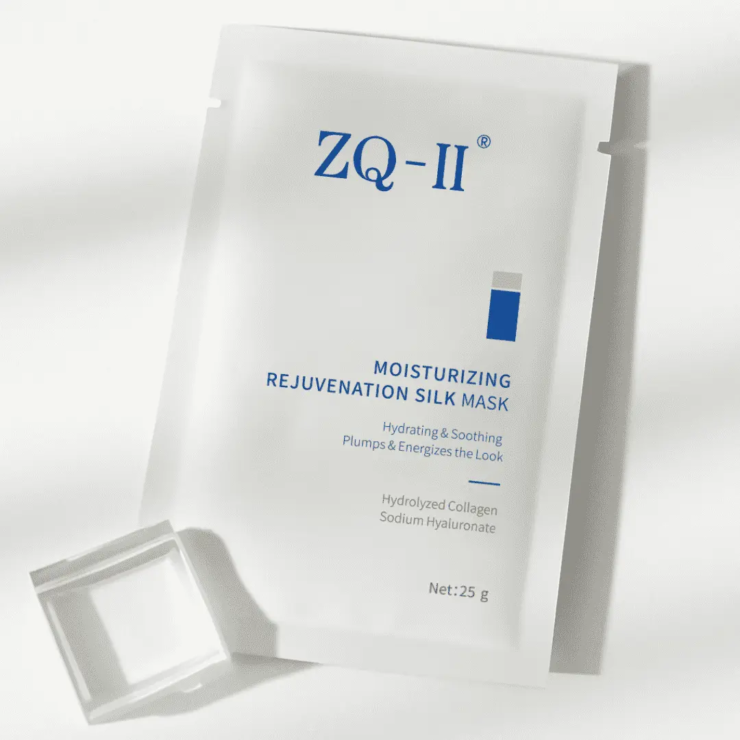 ZQ-II Moisturize Gu Moisturize Rebenering Silk Mask: ပေါ့ပါးသောရေညှိနှိုင်းမှုနှင့်အရေပြားအမျိုးအစားများအားလုံးကိုသက်သာစေခြင်း